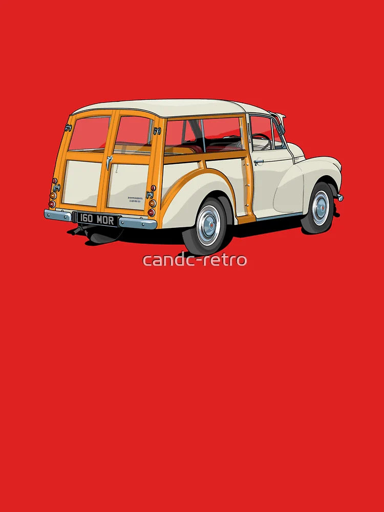 Morris Minor 1000 traveller in old english white Classic T-Shirt