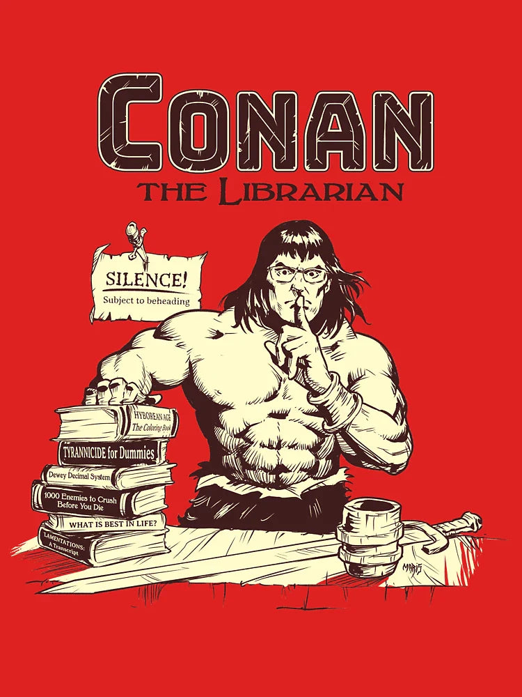 Conan the Librarian Classic T-Shirt