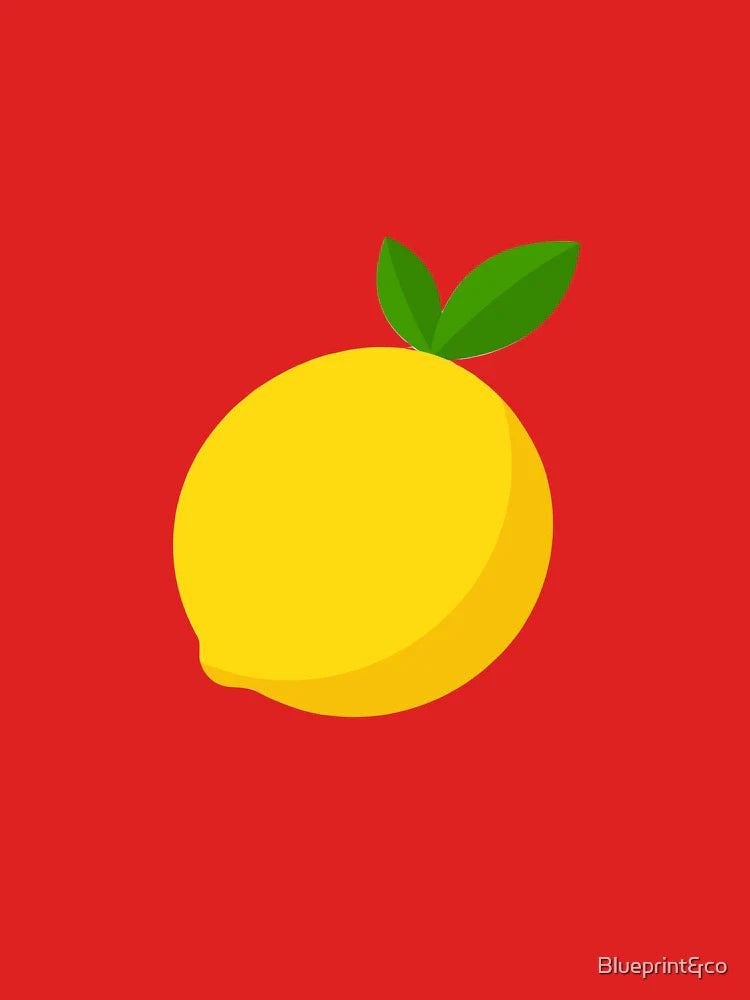Simple Lemon Illustration – Fresh Citrus Art Classic T-Shirt