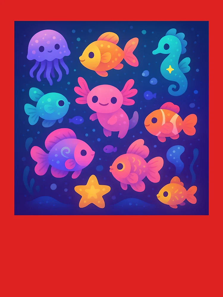 Neon Fish - Glowing Fantasy Aquarium Creatures Collection Classic T-Shirt