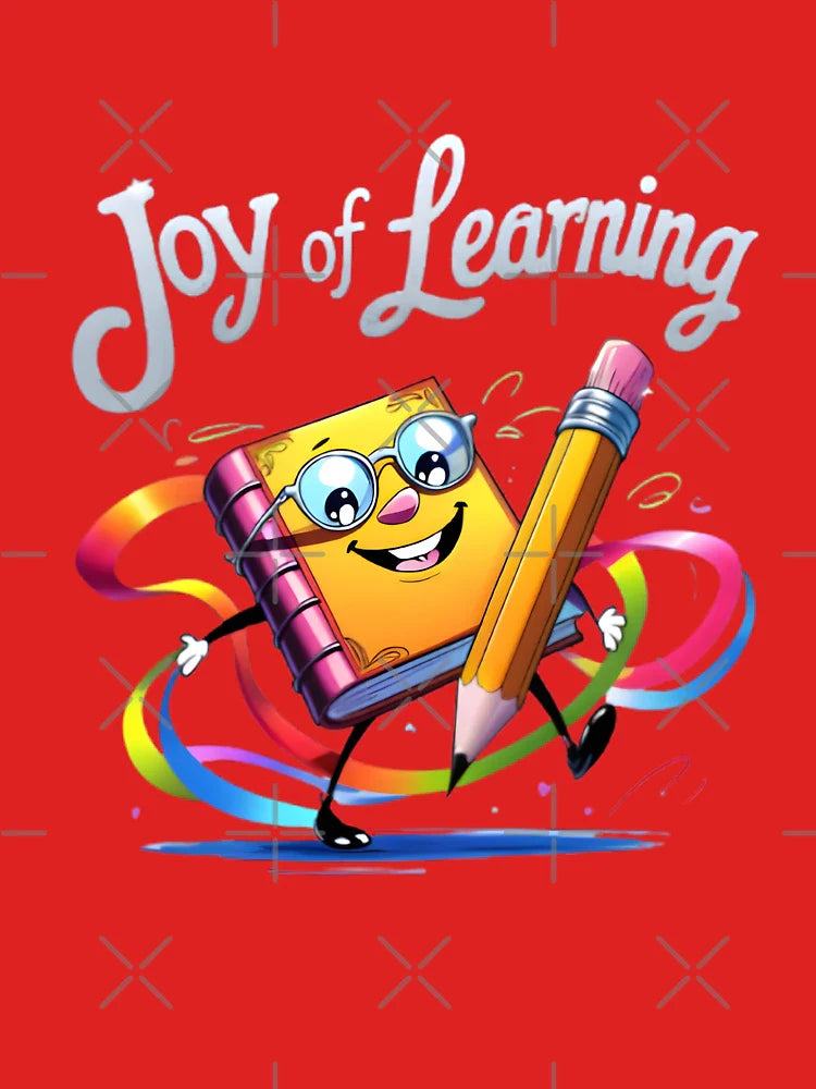 Joy of Learning – Dancing Book and Pencil Design Classic T-Shirt