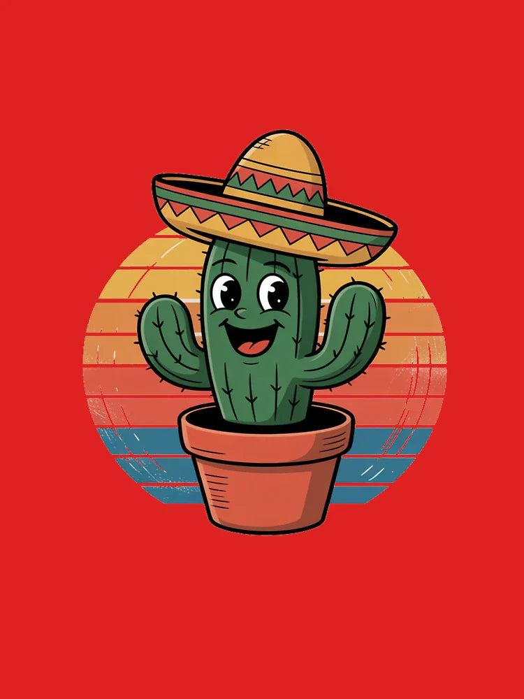 Happy Cactus Sombrero Classic T-Shirt