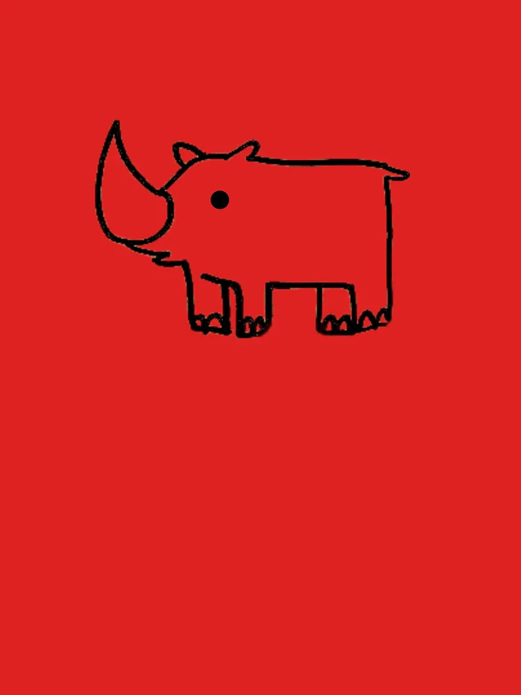 badly drawn rhino Classic T-Shirt