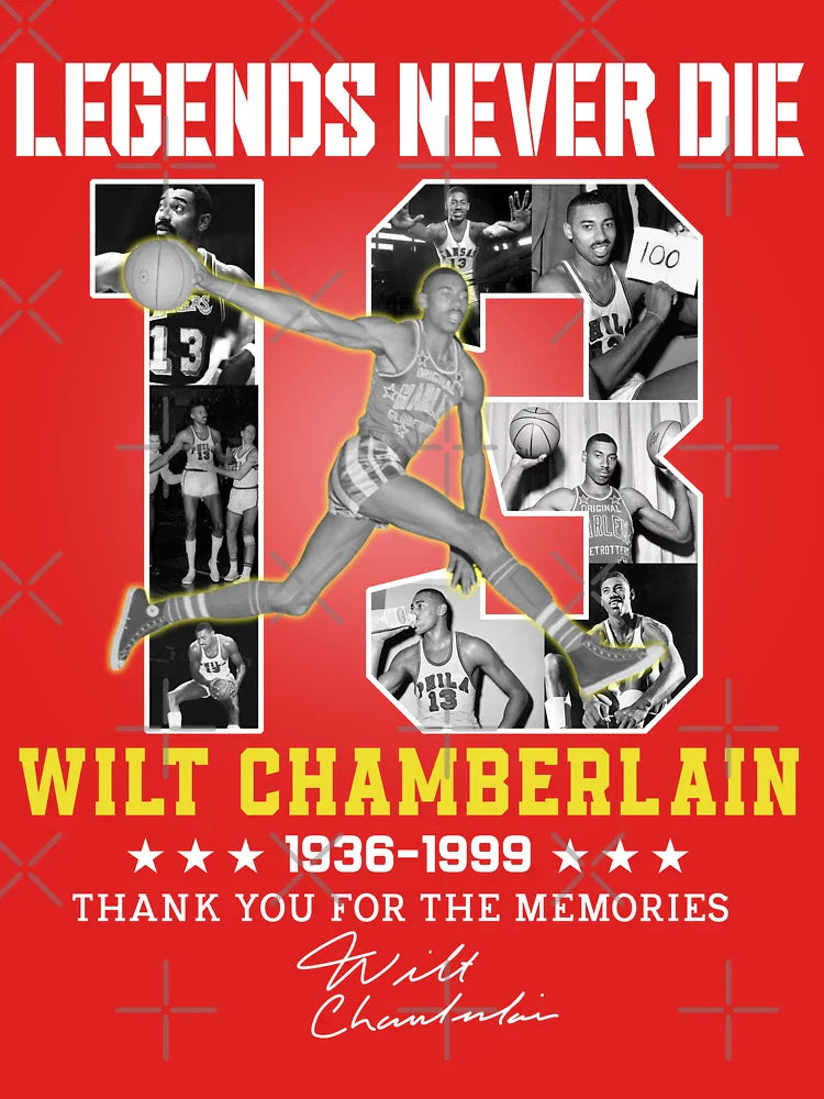 Wilt Chamberlain Basketball Legend Signature Vintage Retro 80s 90s Bootleg Rap Style Classic T-Shirt