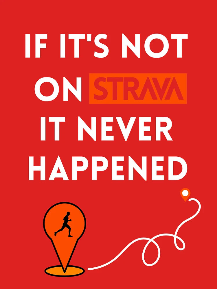 If it's not on Strava, it never happened T-Shirt, Running Shirt, Perfect gifts for Runners, Strava Fanatics, Marathon, Triathlon Classic T-Shirt