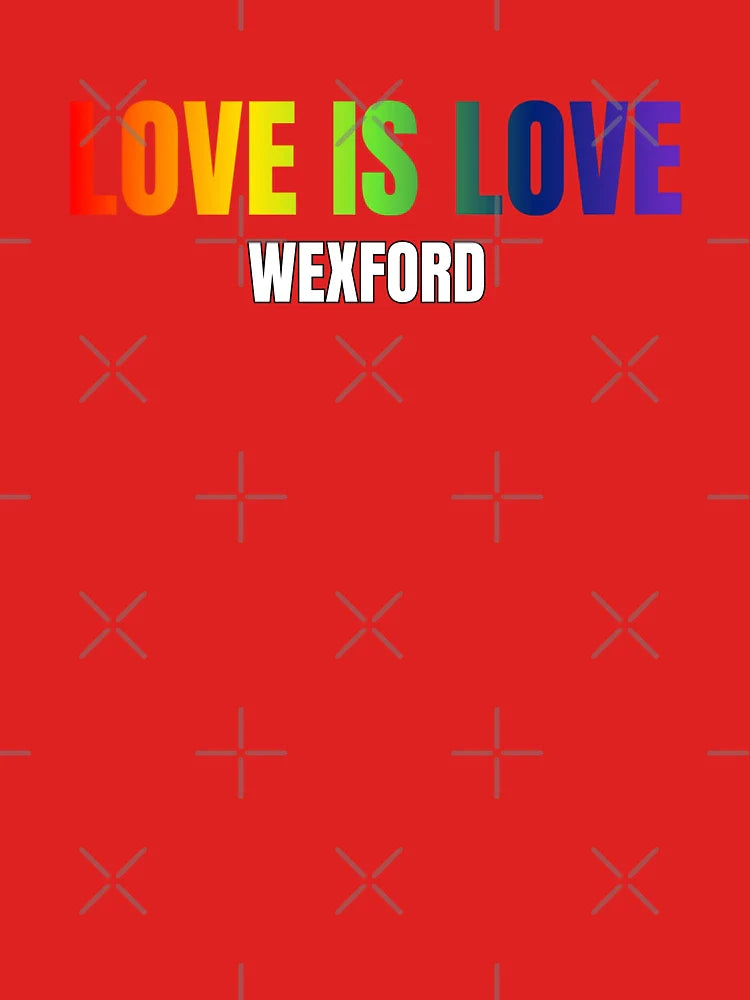 Wexford Love is Love, Classic pride Flag Colors, Rainbow color pride,  LGBTQ graphic, Unisex, Ireland, Love Is Love, Equal Rights, gay Festival, Pride Festival,  Classic T-Shirt