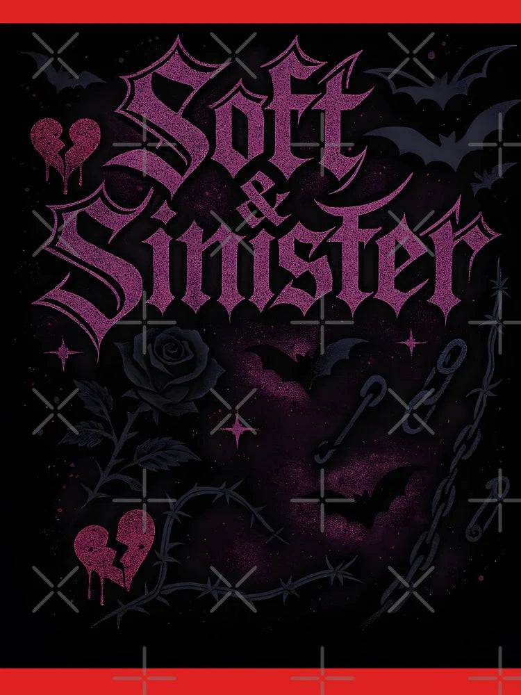 Soft and Sinister – Cute Yet Creepy Pink Goth Aesthetic Design Classic T-Shirt