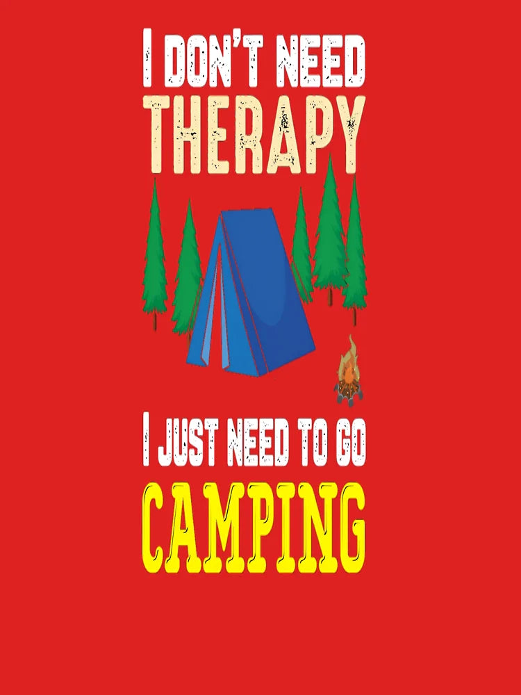 Camping is My Therapy - Funny Outdoor Adventure  Classic T-Shirt