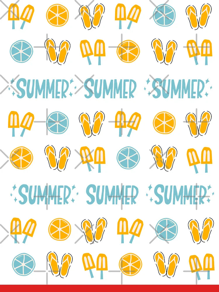 Reynolds fun presents teal and orange summer pattern Classic T-Shirt