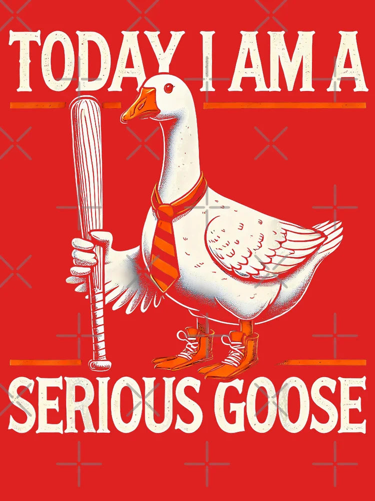 Today I'm A Serious Goose Funny Silly Goose Play Baseball Classic T-Shirt