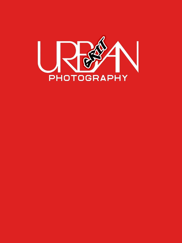 for dark colored products-Urban Grit Photography Minimalist Logo-Red Classic T-Shirt