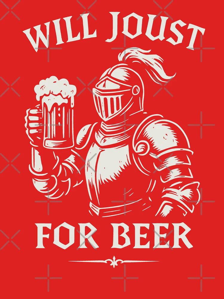 Funny Joust For Beer Medieval Ren Faire Art Classic T-Shirt