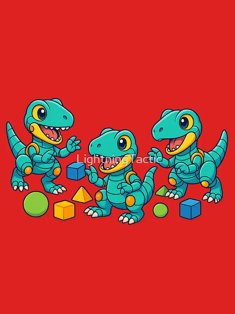 Mecha Raptor Trio: Dino Learning Fun Classic T-Shirt