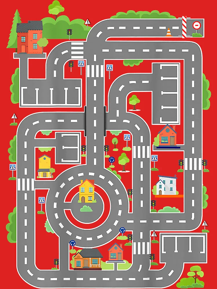 Play Cars On Dad's Back Play Mat Car Race Track Family Gift T-Shirt Classic T-Shirt