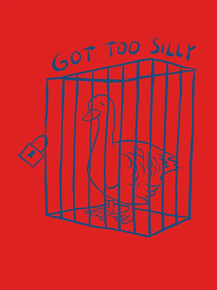 Got Too Silly Bubble Funny Silly Goose Animal Toddler Announcement Classic T-Shirt