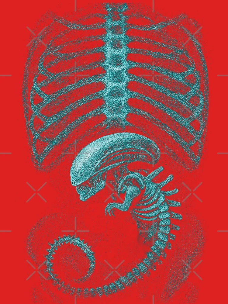 Alien radiography, Alien X-ray Classic T-Shirt