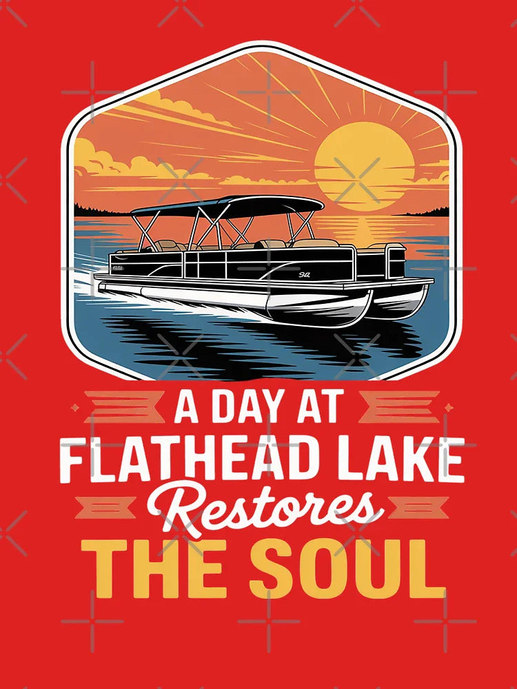 A Day At Flathead Lake Restores The Soul Camping Classic T-Shirt