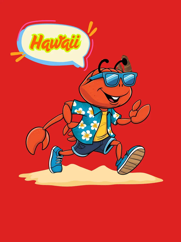Hawaii Crab Funny Aloha Minimal Cute T-Shirt Classic T-Shirt