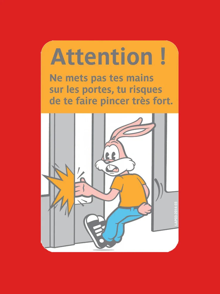 Serge the metro rabbit Sticker Classic T-Shirt