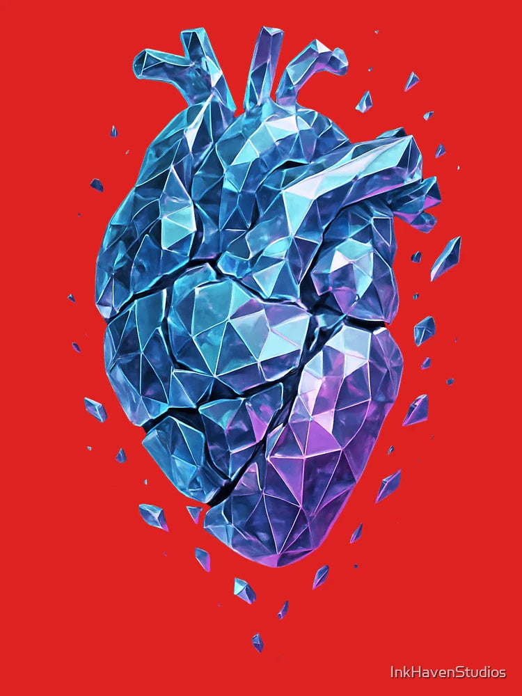 Crystal Heart Fractals Classic T-Shirt