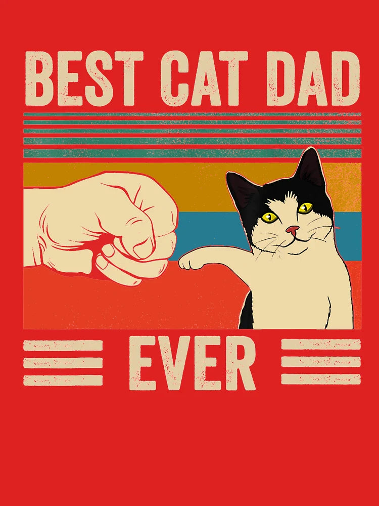 Best Cat Dad Ever Vintage  Classic T-Shirt