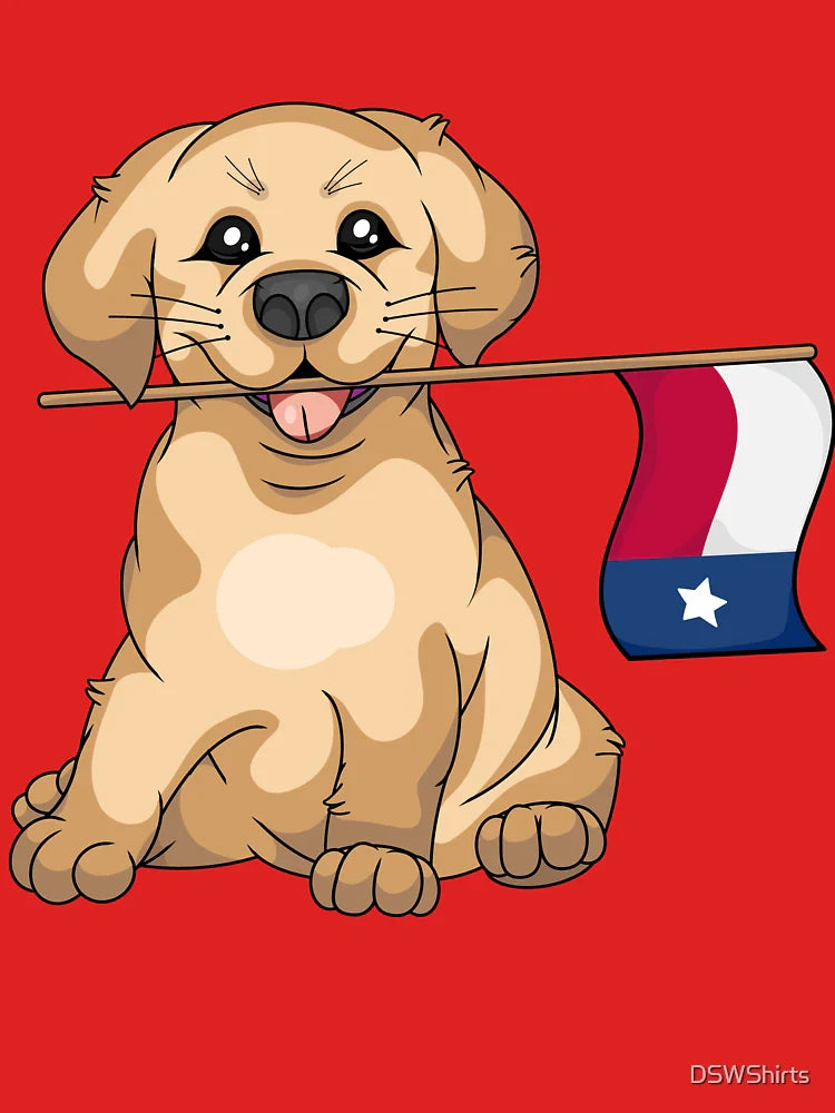 Texas Lover Kids Labrador Retriever Texas Flag Classic T-Shirt