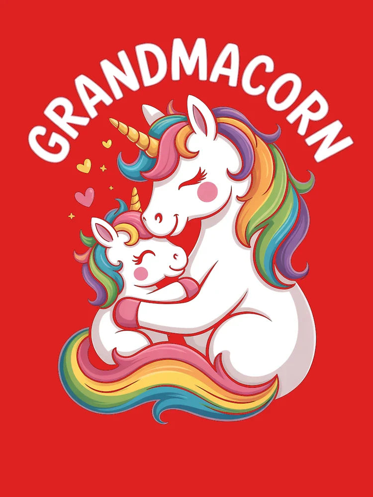 Grandmacorn T-Shirt | Cute Unicorn Grandma & Grandchild, Best Grandma Ever Tee Classic T-Shirt