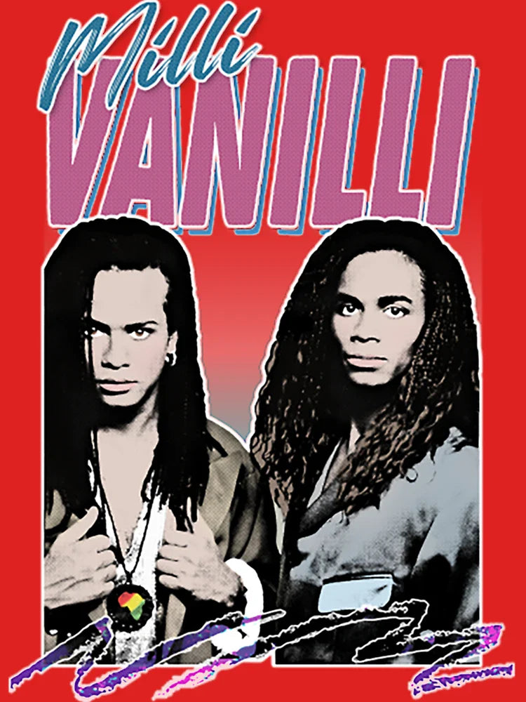Milli Van-illi T-ShirtMilli Vanilli - 80&x27;s Fanart Aesthetic Design Tribute Classic T-Shirt Classic T-Shirt