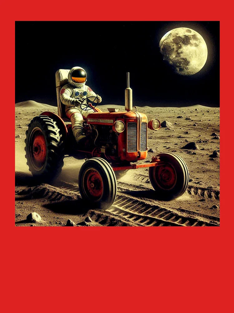Astranaut and old tractor  Classic T-Shirt
