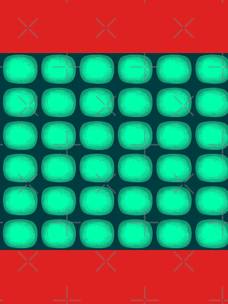 Glossy Neon Dots on Black Classic T-Shirt