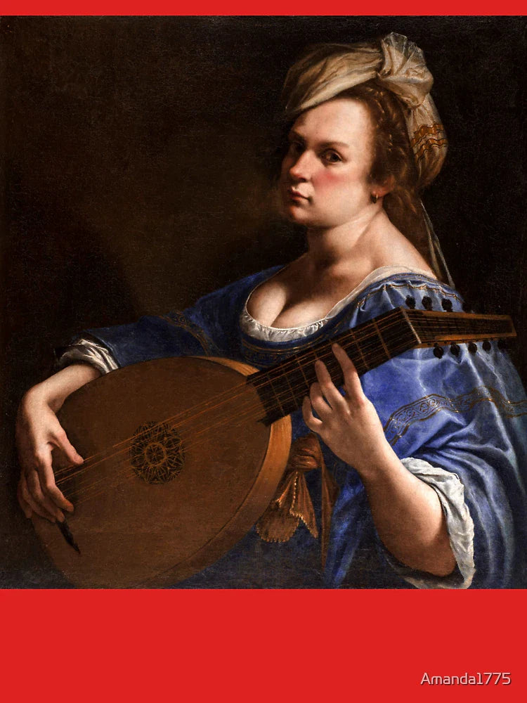 Self-Portrait as A Lute Player by Artemisia Gentileschi Classic T-Shirt