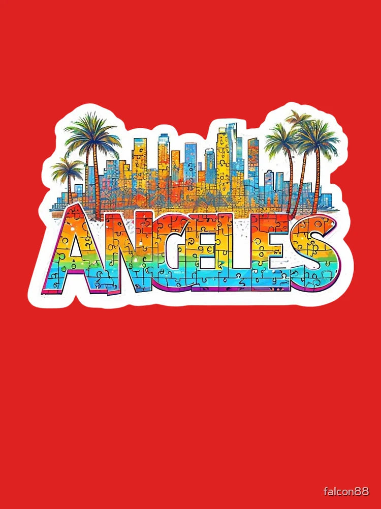 Los Angeles Puzzle Heatwave Classic T-Shirt