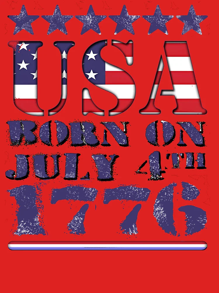 Born on July 4th Patriotic USA Design Classic T-Shirt