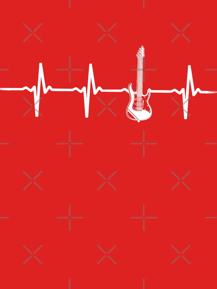 Electric  Guitar Heartbeat Classic T-Shirt