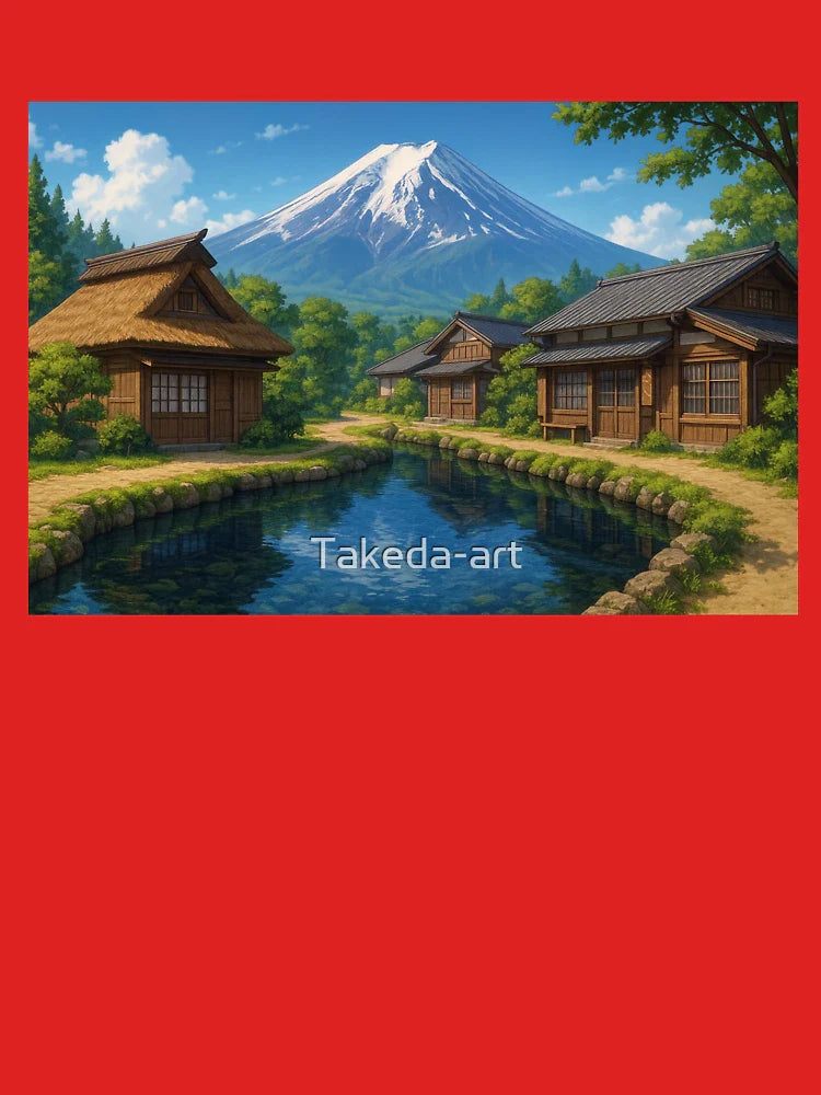 The Mount Fuji view from Oshino Hakkai Classic T-Shirt