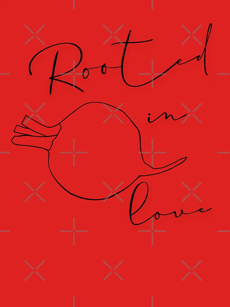 Rooted in Love – Minimal Beetroot Line Art  Classic T-Shirt