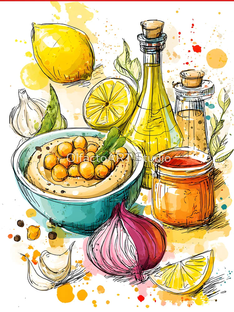 Bursting Flavors of Hummus- A Vibrant Middle Eastern Culinary Symphony Classic T-Shirt