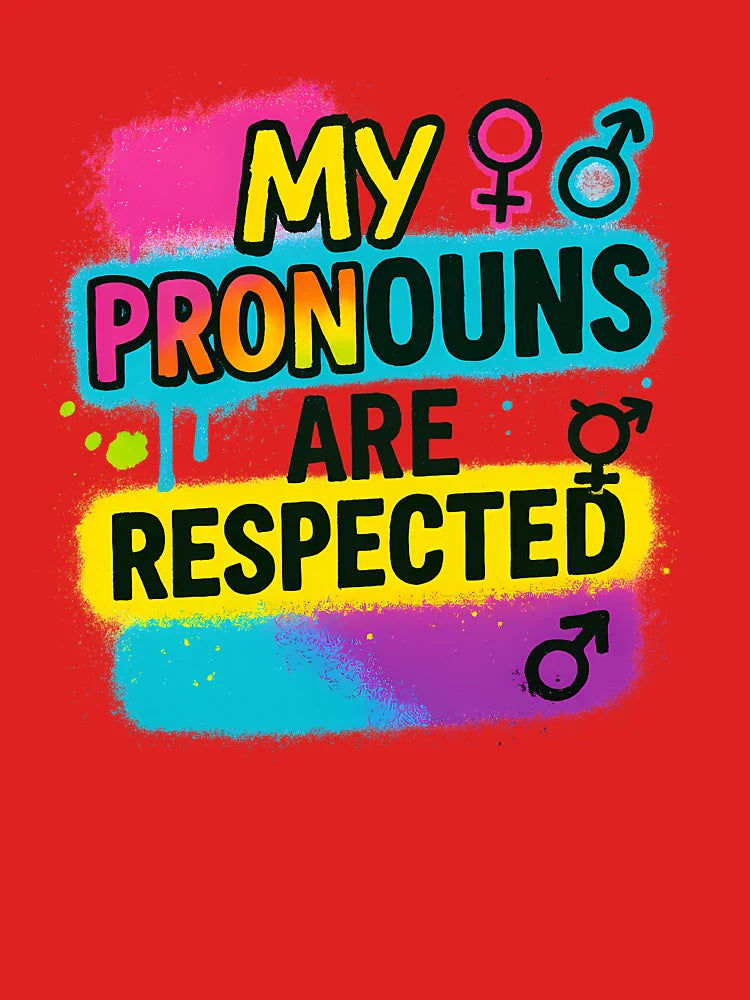 My Pronouns Are Respected – Vibrant Pride Design Classic T-Shirt