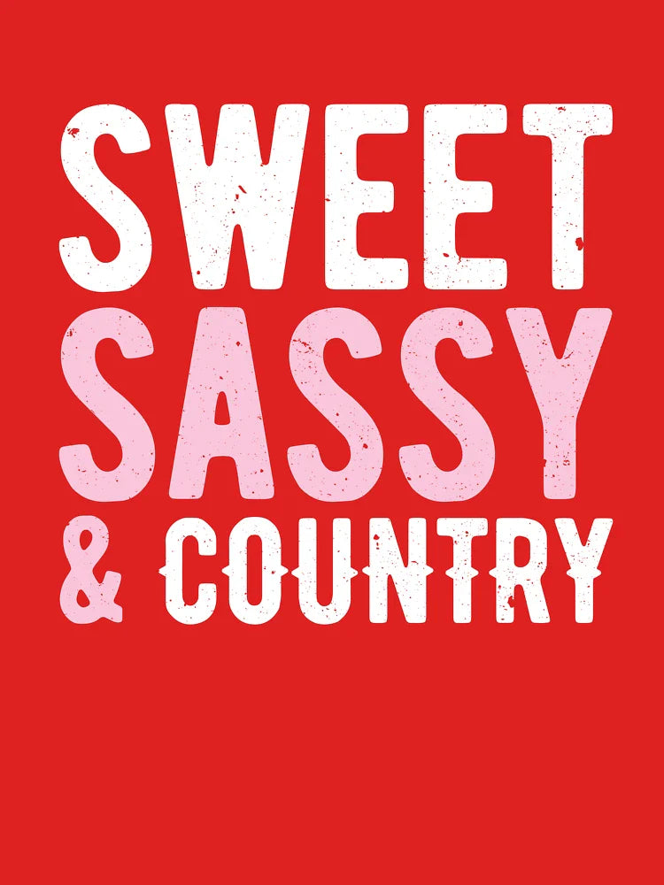 Sweet Sassy and Country – Funny Southern Girl Attitude Shirt with Country Charm Classic T-Shirt