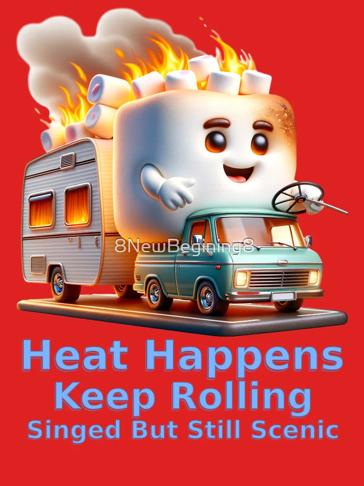 Heat Happens, Keep Rolling – Singed But Still Scenic Classic T-Shirt