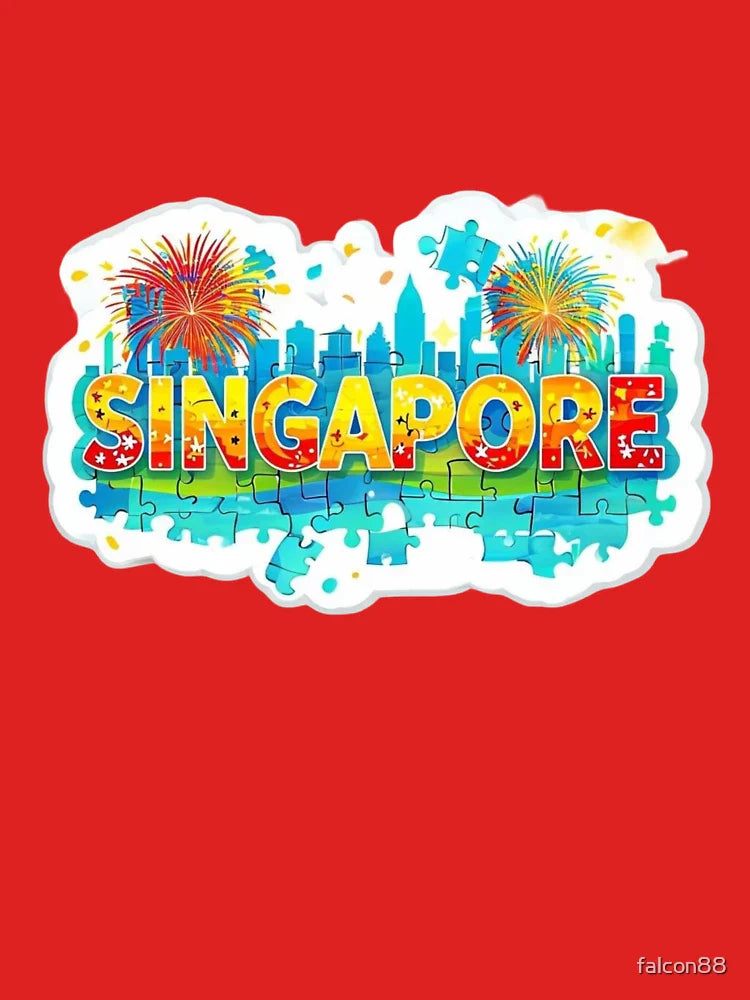 Singapore Summer Pop Sticker Classic T-Shirt