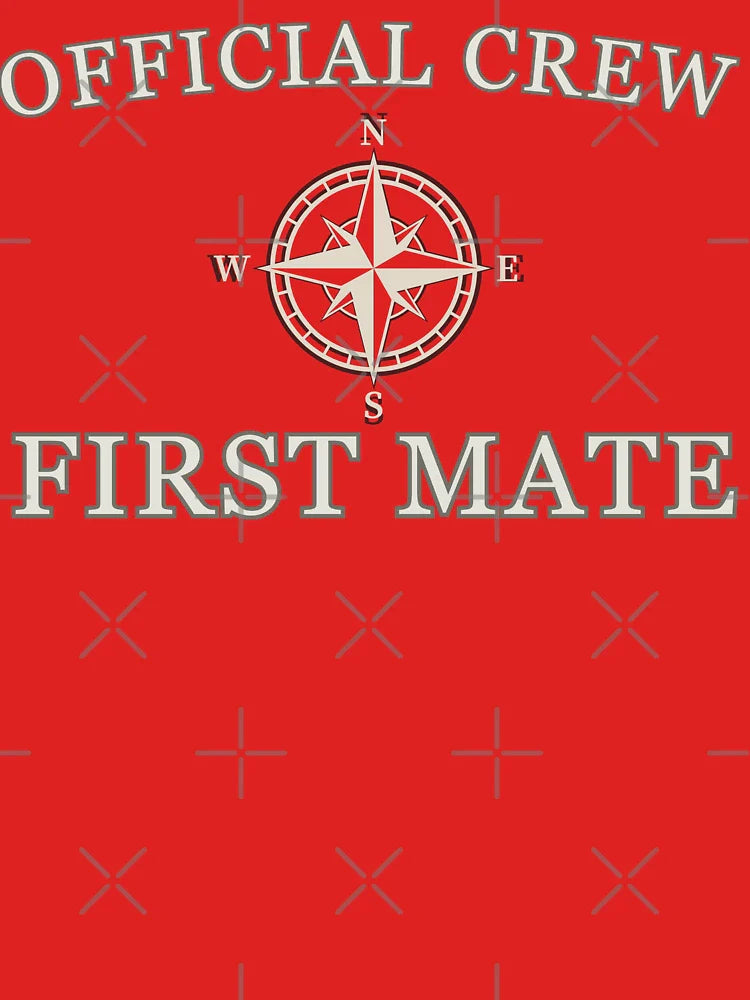 First Mate Nautical Crew Design – Vintage Maritime Emblem Classic T-Shirt