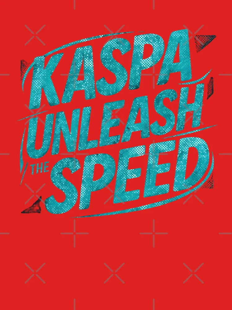 Kaspa Warp Grid Fractal Blockchain Design Classic T-Shirt