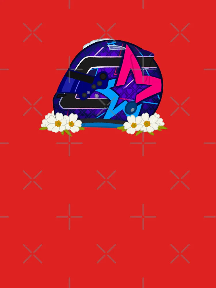 Pierre Gasly 2025 Miami Helmet With Flowers Classic T-Shirt