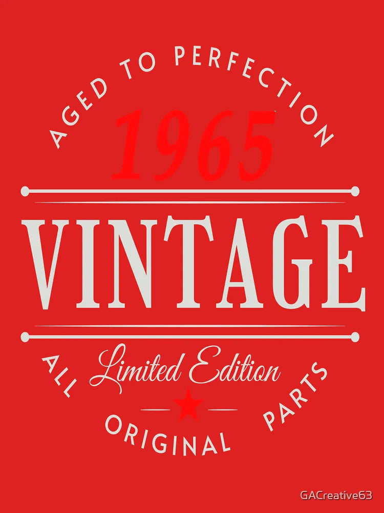 Vintage Born In 1965 Classic T-Shirt