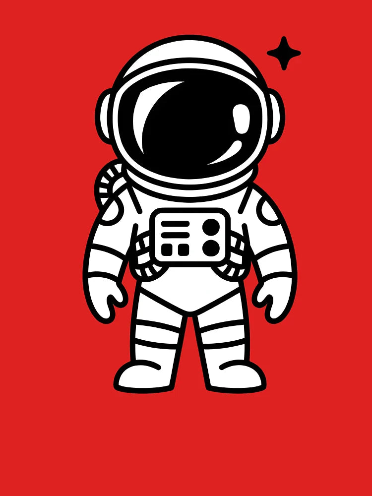 Minimalist Astronaut – Clean Space Style Classic T-Shirt