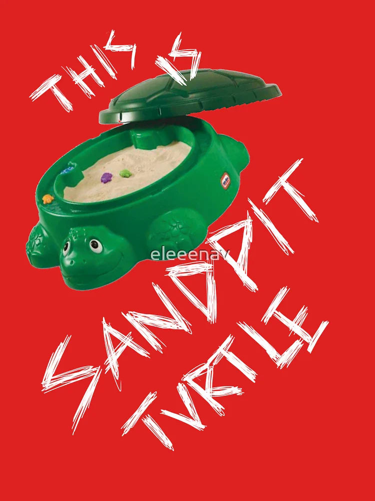This Is Sandpit Turtle - bmth meme - white on black Classic T-Shirt