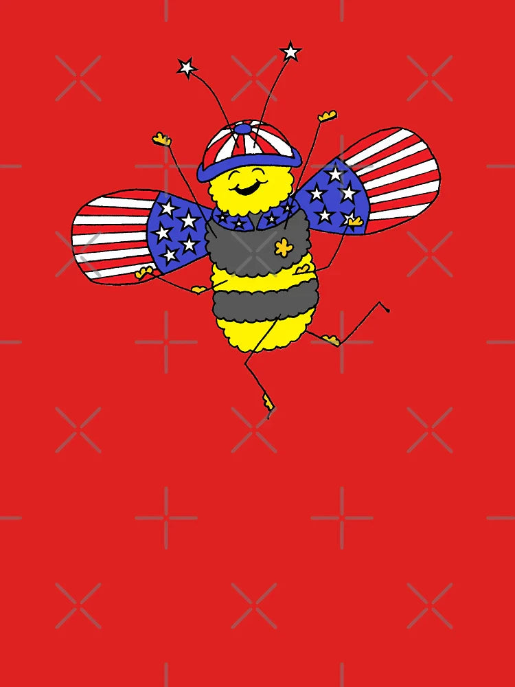 Happy 4th of July Baby Bee Die Cut Classic T-Shirt