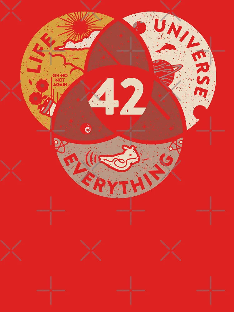 42 The Answer To Life The Universe And Everything T shirt Hitchhikers Guide To The Galaxy 42 The Answer Gift Classic T-Shirt