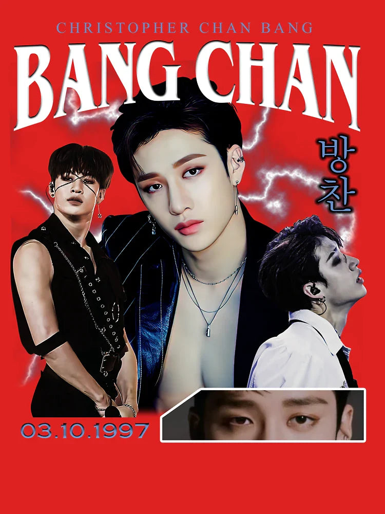Bang Chan Shirt Vintage 90 Retro T Shirt Tee Classic T-Shirt